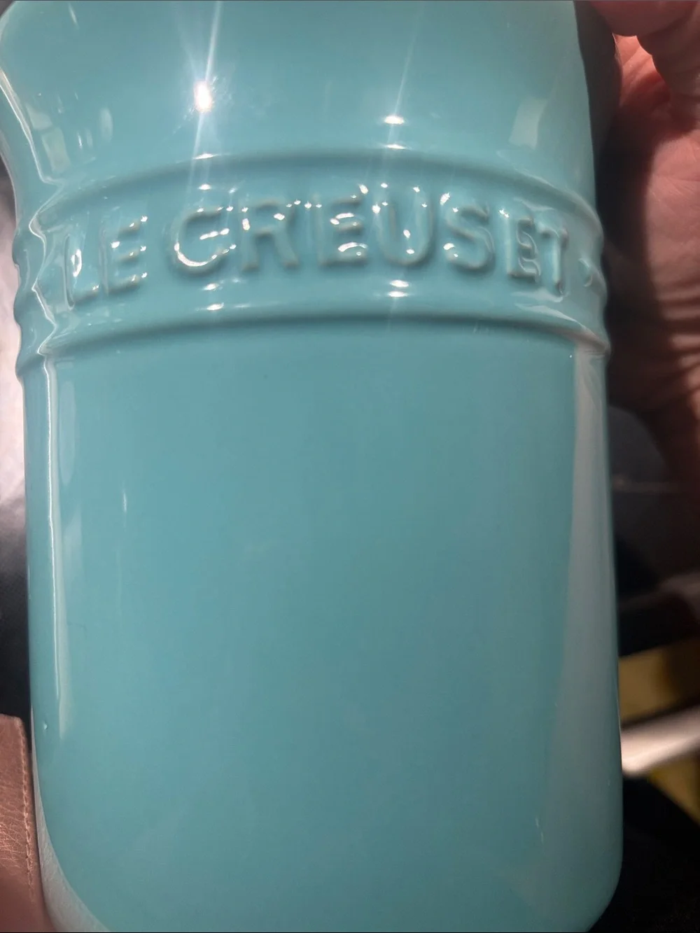Le Creuset Marine Blue Stoneware Utensil Crock
